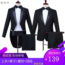 Mens new stage host chorus command uniform mens slim dress magic suit tuxedo suit suit mens suit