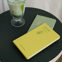 MaisonPromenade Lemon Yellow Grass Green Tulip Daily Hand book Student diary ins hand book