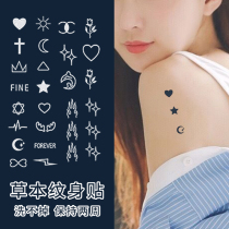 With the change@xmxp Herbal tattoo juice paste Geometric small figure Waterproof long-lasting simulation small fresh men and women finger back