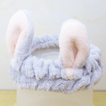 Korea hot sale Face wash hair band cute makeup hair band mask bag turban wide edge hair set big bow