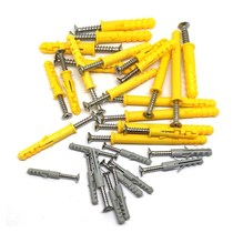 Plastic expansion tube 4 5 6 8 10 12mm wood screw M4 self-tapping screw 6cm set tube small rise nail