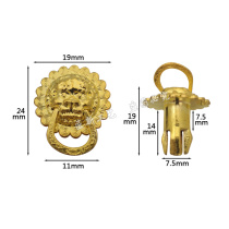(10) Wine box packaging with card handle plastic lion head sealing accessories packaging box card tooth paper box buckle