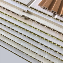 Bamboo and wood fiber integrated wallboard factory direct hotel hospital quick installation environmental protection quick installation flat V seam stone plastic wall panel