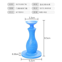 Silicone door suction-free washroom door silent door resistance anti-crash cushion rubber plastic bedroom door rear floor suction door