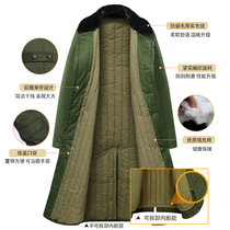 Mens Northeast Army cotton coat winter thickened cold-proof plus velvet labor insurance old-fashioned warm cotton-padded jacket security cotton-padded long