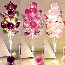 Glowing birthday balloon table decoration scene decoration Store opening anniversary party Road guide