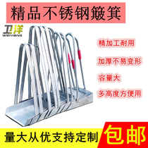 Dustpan Single iron pinch Kei stainless steel bucket household thickened durable garbage shovel with high-speed rail pinch