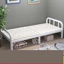 Folding bed single bed nap office simple household double rental room portable 1 2 m lunch break hard board bed