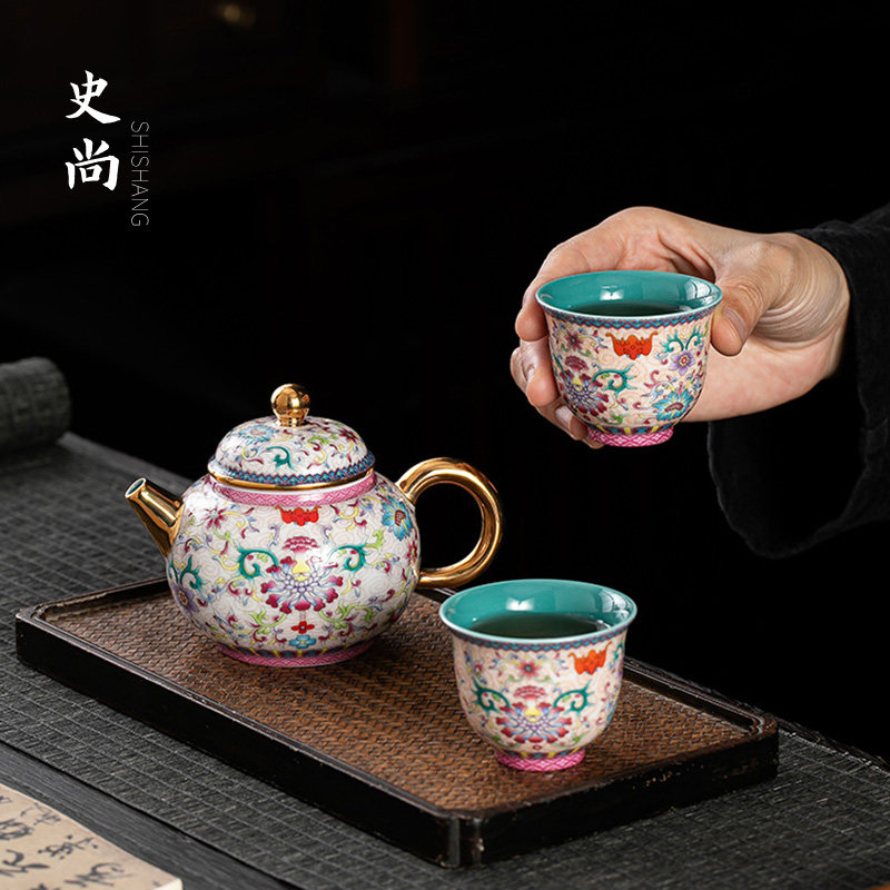 珐琅彩万花茶壶-珐琅彩万花茶壶促销价格、珐琅彩万花茶壶品牌- 淘宝