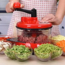 Hand-operated hand cooking machine vegetable shredder hand-drawn large household grinder garlic meat grinder