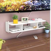 Living room TV set-top box rack wall shelf router storage box wall hanging bedroom decoration partition without punching