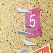 6 paper airplane pushpins Cork pushpins creative photo wall decoration pushpins ins three-dimensional aircraft I-shaped nails
