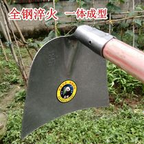  Construction site all-steel cement hoe digging sand hoe ditching turning over weeding planting vegetables farmers hoe triangle rake