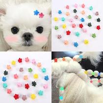 Dog headdress Yorkshire Bow Hair Accessories Pet Teddy Bears hairclip Puppies Cat Accessories floral headdress