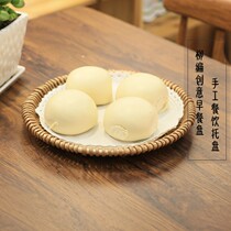 Steamed bread basket rattan storage basket willow fruit basket m bamboo woven bun basket home vegetable dried fruit woven basket