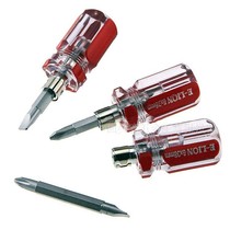 Transparent crystal handle mini screwdriver Cross word dual-use screwdriver Ultra-short screwdriver screwdriver small Rob head