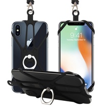  Mobile phone silicone lanyard extended ring buckle lanyard elastic elastic rope Mobile phone bracket lanyard buckle multi-function