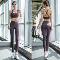 Yoga clothes summer 2021 new professional high-end fashion beginner fairy running gym sports suit female