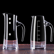 With scale wine splitter white glass household crystal glass spirit one Cup bullet Cup Cup wine dispenser set