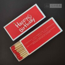 Custom-made advertising printing lengthened matches birthday candle baking cake shop spot foreign matchbox