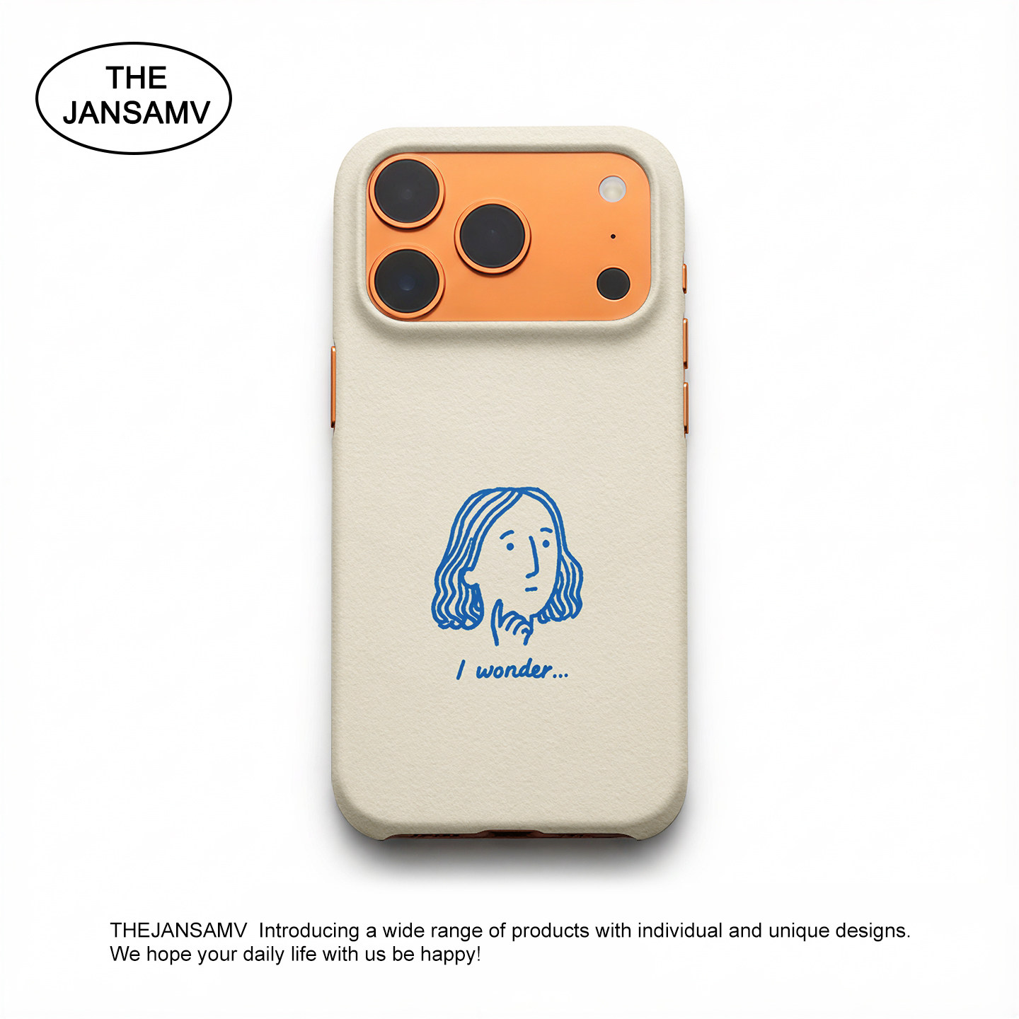 Skateboard Duck & Line Girl iPhone Case
