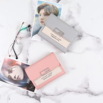 New Korean women card bag wallet one female short hipster thin simple student folding womens wallet