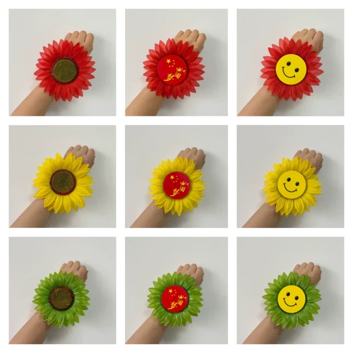 Красочные запястье цветочные танцы реквизит подсолнечника национальные дневные игры церемония открытия браслета подсолнечника