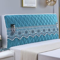 Thickened and gush headboard headboard headboard cover headboard 2021 hard thickened baby suede bed by bed head cabinet cover cushion