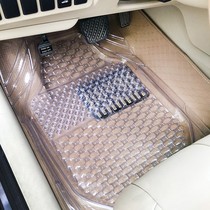 Main drivers seat in the front row of the main drivers seat single-piece universal waterproof plastic transparent car mat