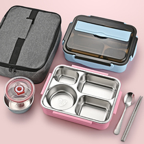 304 stainless steel insulated lunch box lunch box primary school childrens canteen separate office worker lunch box set