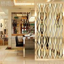 Modern minimalist art glass screen partition home decoration living room bedroom dining room to block the tempered line of the porch