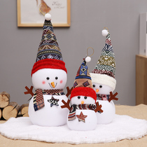 Christmas decorations Snowman doll Old man doll Christmas Tree hem pieces Mall window scene decoration props