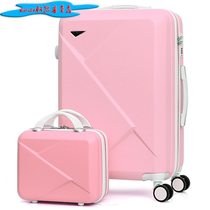 Luggage Female student Korean version password box Male travel rod box ins suitcase large capacity trend bag net red