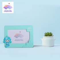 Hangzhou Asian Games mascot wooden photo frame minimalist creative desktop table set frame with hand gift gift