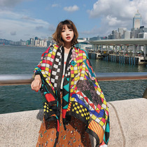 2021 girl ethnic style outdoor cotton scarf women Summer and Autumn New Beach warm fashion scarf shawl four seasons