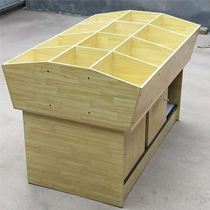 Supermarket rice bucket Rice bucket Rice cabinet Assembled 12 grid rice noodle wooden shelf Whole grain cabinet Dried fruit bulk container