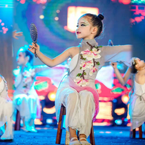 The same repertoire of classical dance Qiaoyue dressing performance costumes small orchid award group dance childrens dance props stool mirror