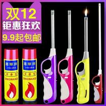 Windproof special mouth open fire stove long hand Bing fire grab lighter igniter gas stove lengthened