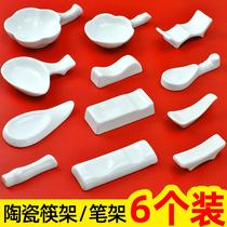 Chopsticks pillow spoon holder Dual-use kitchen chopsticks small holder White desktop table decoration Chopsticks rack Chopsticks rack