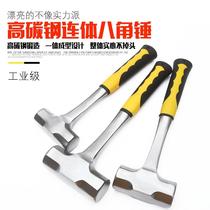 Stainless steel hammer integrated solid hand hammer size iron hammer tool Heavy Metal Hammer multi-function pure T