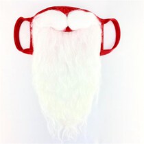 Christmas element theme Santa Claus beard mask holiday party dress up accessories funny props beard