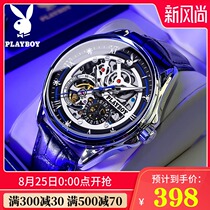  Top ten playboy watches New hollow mechanical watches waterproof automatic fashion mens watch brands