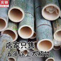 Nanzhu bamboo tube big bamboo joint small bamboo pole old bamboo material bamboo tube flower pot bamboo tube steamed tube bamboo material customized