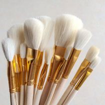Gold wool brush paint ceramic watercolor craft Head S Pen oil painting brush color brush soft painting brush