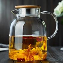 Glass boiling and heating can be new products high can be burned tea pot cold cup new fresh large can be soaked tea cup fan