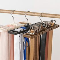 Household scarf rack tie storage rack belt hanger bag hat towel rack artifact large capacity