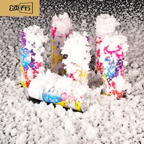 Jet Snow Christmas Snowflake Snow White Snow spray Shake Artificial Drifting Snow Emulated Snowflake Birthday Jet to pick up the ribbon