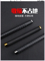 Throwing stick Self-defense weapon Self-defense legal telescopic iron stick Vehicle supplies Three-section stick throwing stick throwing stick Whip throwing roller