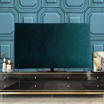 Velvet cloth art 43 inch liquid crystal TV cover cloth 55 inch 65 inch hanging TV cover sleeve dust cover desktop