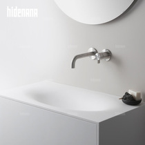 hidenana bathroom cabinet One-piece basin Egg-shaped wash basin Home bathroom wall-mounted wash basin customization